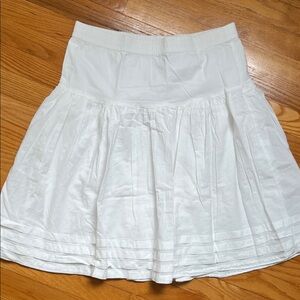 Gap Classic White Women's Pleated Summer Skirt